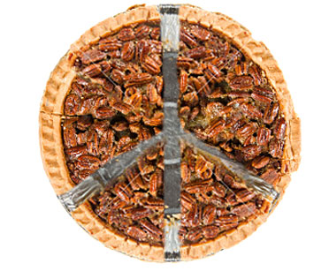 Pecan pie as a peace symbol