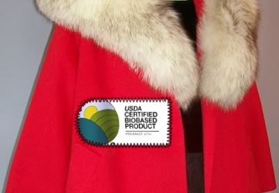 Fur coat with the bio-based label