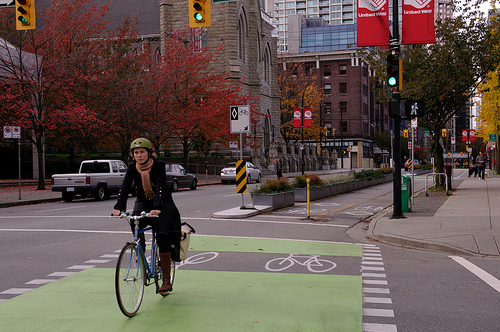 Bike lane, Vancouver