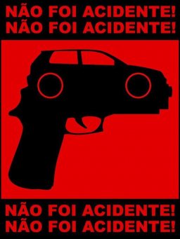 Poster about car violence.