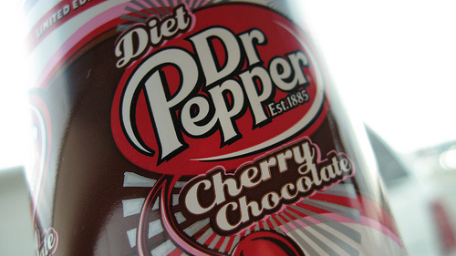 bottle of Diet Dr. Pepper