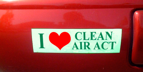 I love clean air bumper sticker