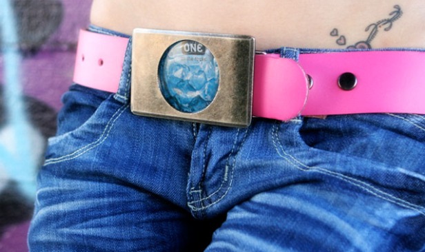 The Love Buckle condom belt from OhMiBod