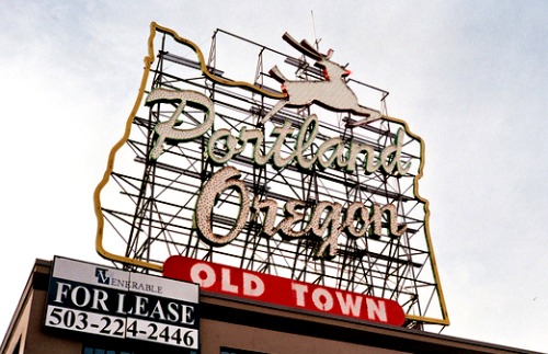 Portland, Oregon sign