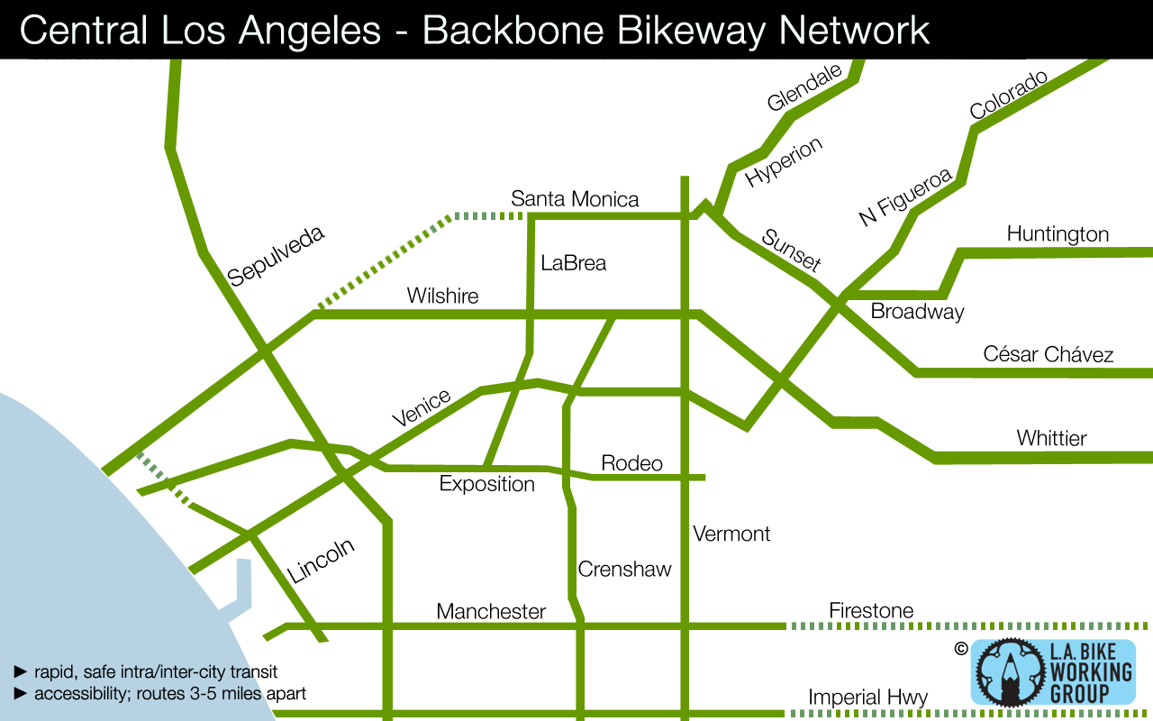 Bike map of L.A.