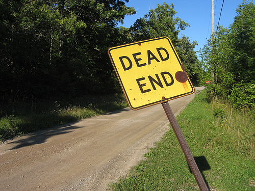 dead end sign