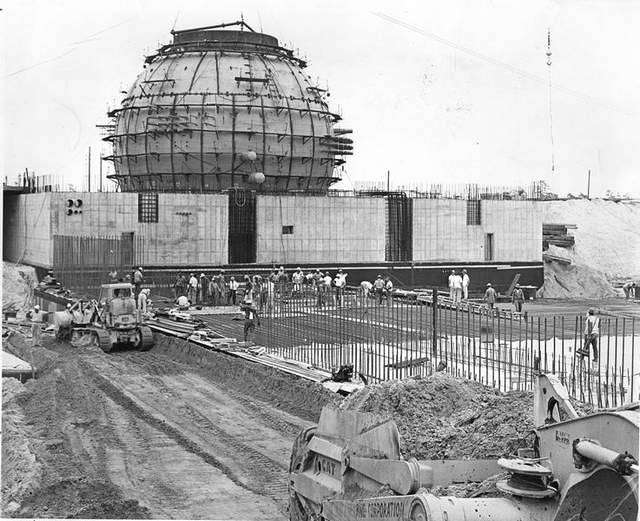 Oyster Creek nuclear plant, under construction, circa 1965