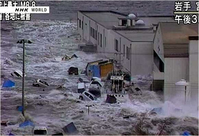 Screengrab of tsunami