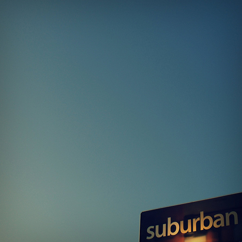Suburban sign