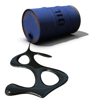 oil barrel and dollar sign