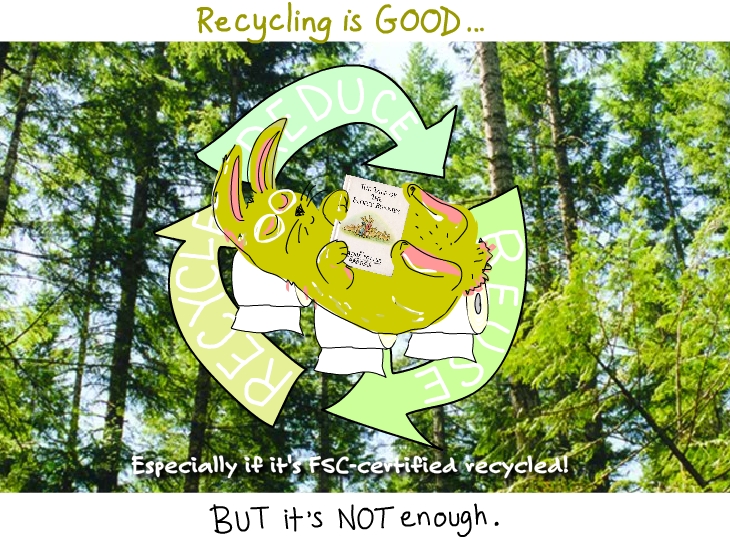 Recycling is good but it's not enough.