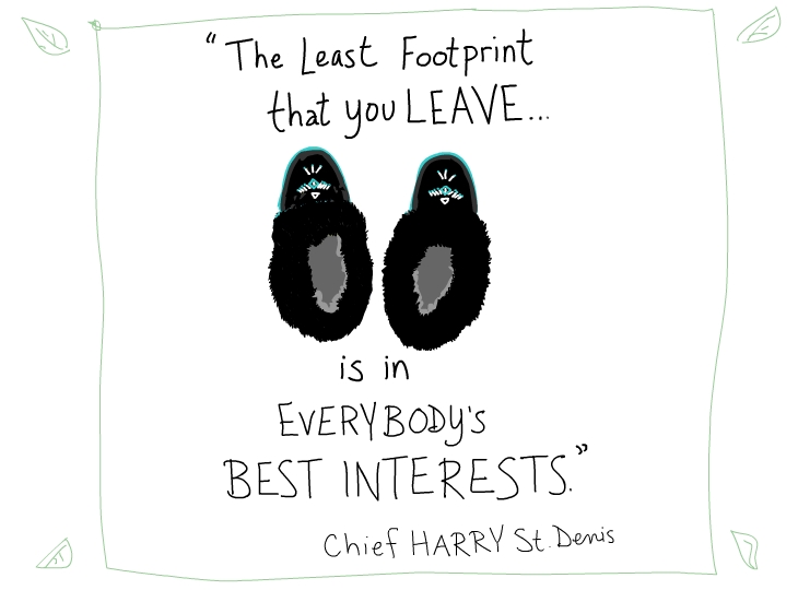 The least footprint that you leave is in everybody's best interests.