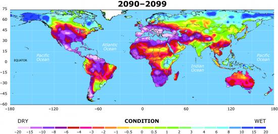 drought map 4 2090-2099