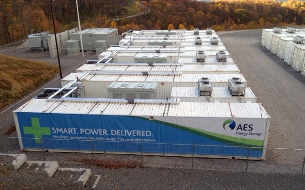 AES's lithium ion battery farm on Laurel Mt.