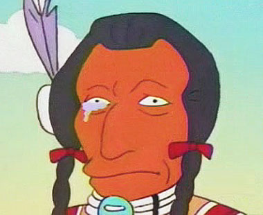 simpsons crying indian