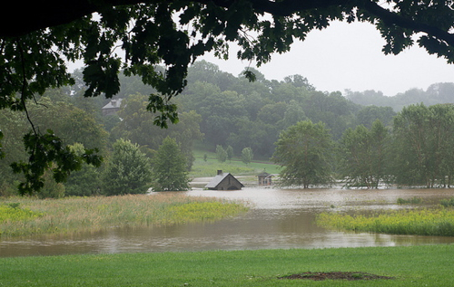 farm house flooded