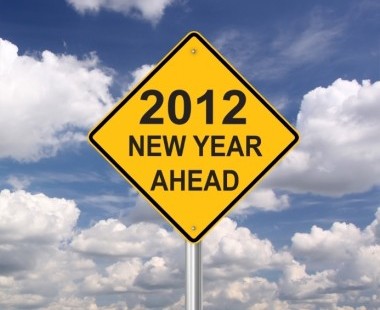 sign: 2012 new year ahead
