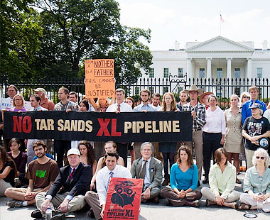 Pipeline protest.