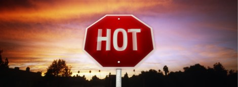 "hot" sign