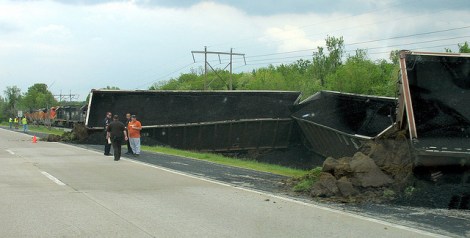 A 2008 coal train derailment in Decatur.