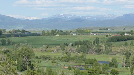 The still-green White River Valley, Colorado