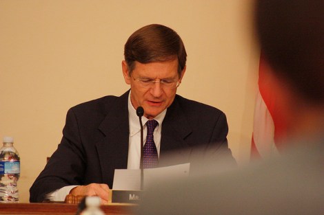 Rep. Lamar Smith, pictured here probably thinking about science.