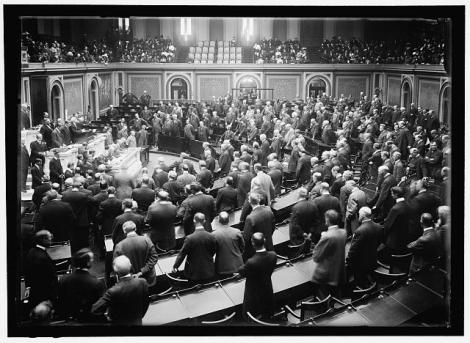 Congress, circa 1912. Or maybe a GOP meeting of some sort. Can't tell.