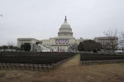 The Capitol awaits the 2009 inauguration