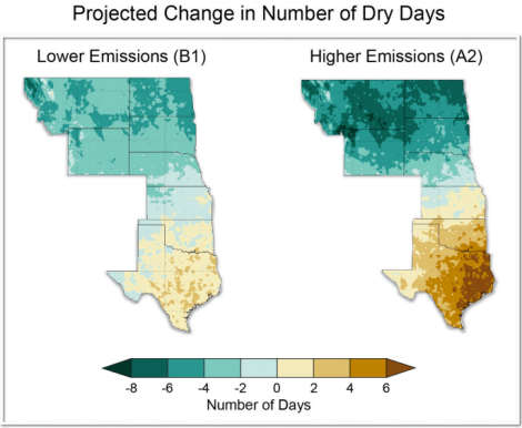 texas dry days