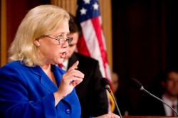 Sen. Landrieu in 2011, championing the RESTORE Act, which will direct 80 percent of BP's Deepwater Horizon oil spill fines to Gulf Coast states and restoration projects