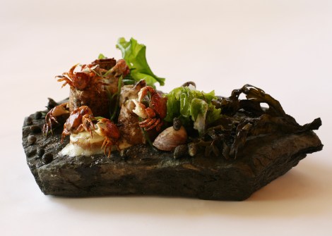 The kanibaba, Miya Sushi's invasive-crab answer to the California roll.