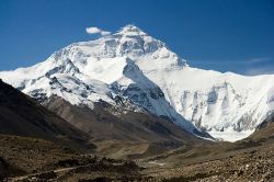 The north face of Mount Everest. 