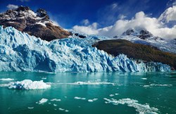 Glaciers, such as this one in Argentina, are melting and releasing their reserves of water.