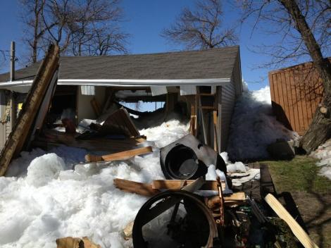 ice surge destroys homes