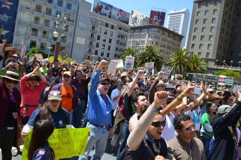 Marching against Monsanto in San Francisco