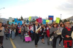 A rally held to oppose the proposed Northern Gateway in Prince Rupert, B.C.