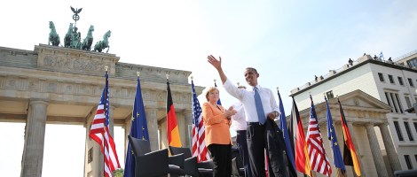 Obama and Angela Merkel