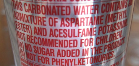 Warning on a can of Diet Coke sold in India