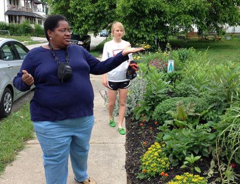 Elle Adams, founder of City Rising Farm in Cleveland's Hough neighborhood, says: "The people -- those flowers are the ones that are amazing.”