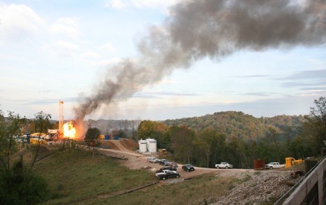 Fracking fire