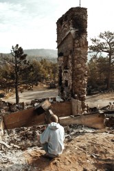 Ruins of a house burned in the Fourmile Canyon fire.