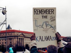 "Remember the Kalamazoo" sign