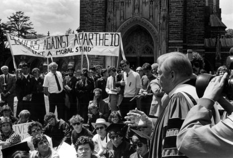 1986 Duke divestment protest