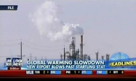 Fox News on the morning of Sept. 27, 2013, covering the new IPPC report on climate change.
