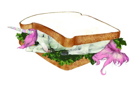 Illustration from Sandwich, a single-issue magazine that went out with Meatpaper