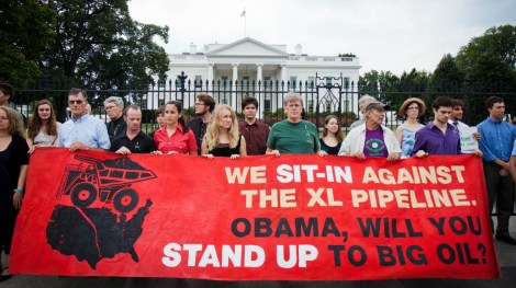 A 2011 protest at the White House.
