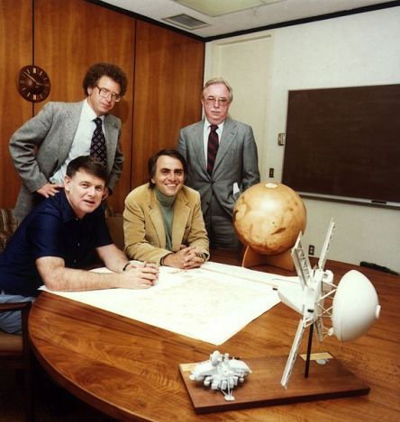 Carl Sagan at the founding of the Planetary Society.