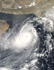 Category 5 Cyclone Gonu in the Arabian Sea on June 4, 2007.