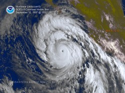 Hurricane Linda on September 12, 1997.