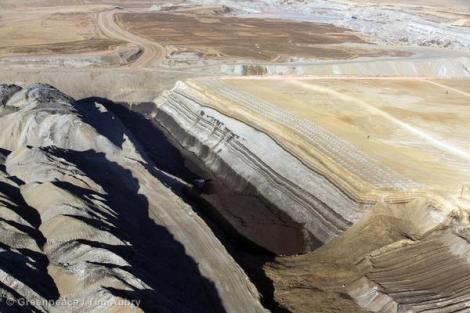 Strip mining coal in the powder river basin is a major source of carbon pollution